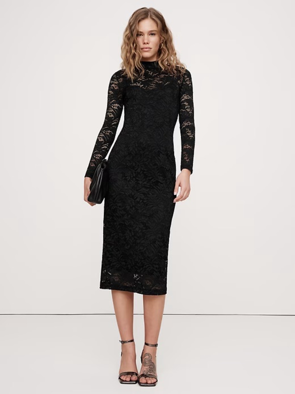 Banana Republic Lace Mini Dress Witchy Goth Quiet Luxury Old Money NWT XL Formal